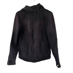 Lululemon Black Full Zip Hoodie Sz 8